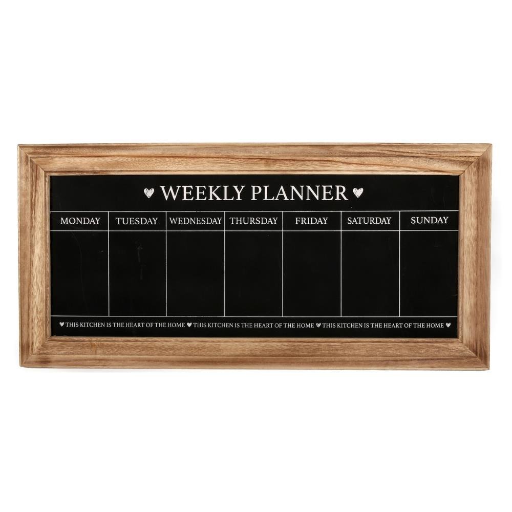 Chalkboard Blackboard Memo Board Weekly Planner 67Cm X 32Cm – Carousel