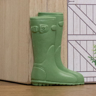 Charming Wooden Shed Doorstop | Cute Wood Door Stop with Jute Handle - 18x15cm
