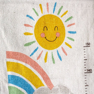 Children's Cotton Rainbow Height Chart | Kids Wall Growth Chart 50 To 150 cm