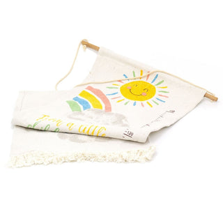 Children's Cotton Rainbow Height Chart | Kids Wall Growth Chart 50 To 150 cm
