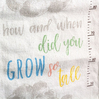 Children's Cotton Rainbow Height Chart | Kids Wall Growth Chart 50 To 150 cm