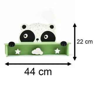 Children's Cute Animal Wooden Coat Rack | Kids Bedroom Nursery Coat Hooks - Panda