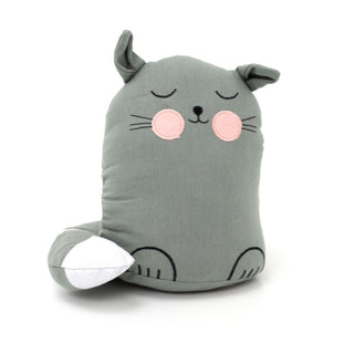 Childrens Fabric Cat Doorstop | Kids Novelty Cat Doorstops Animal Door Stopper
