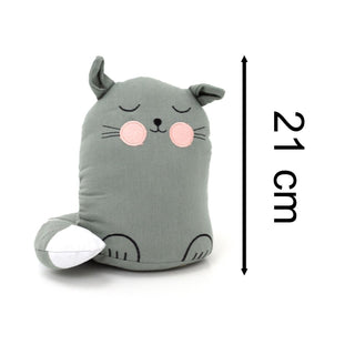 Childrens Fabric Cat Doorstop | Kids Novelty Cat Doorstops Animal Door Stopper