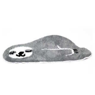 Childrens Grey Sloth Rug | Non - slip Novelty Animal Area Rug For Kids - 76x41cm