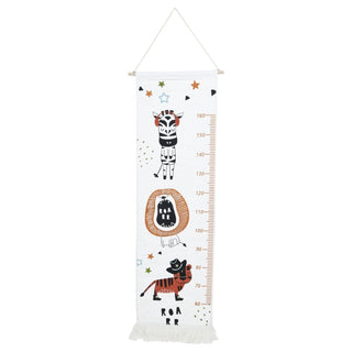 Children's Jungle Animal Height Chart Kids Wall Growth Chart Safari Height Chart