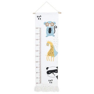 Children's Jungle Animal Height Chart Kids Wall Growth Chart Safari Height Chart
