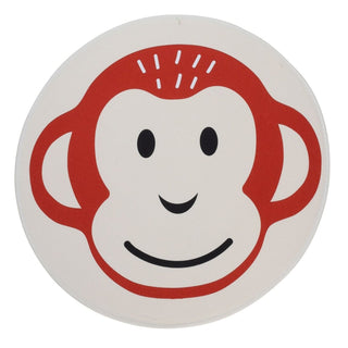 Childrens Round Jungle Animal Rug | Safari Animal Area Rug For Kids - Monkey