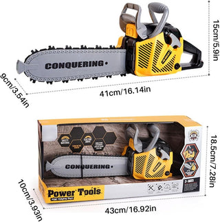 Children's Toy Chainsaw with Lights Sounds and Rotating Chain | Kids Tools - 41cm