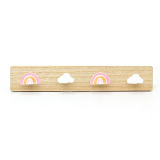 Children's Wall Mounted Coat Rack Kids Bedroom Nursery Decorative Wall Hooks