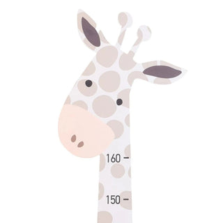 Children's Wooden Giraffe Shaped Measuring Height Chart | Kids Growth Chart Wall Mounted | Fun Animal Wall Height Chart For Kids - 70 To 160cm Height Chart