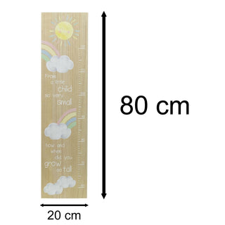 Childrens Wooden Height Chart | Wall Mounted Height Chart For Kids - 60 to 120cm