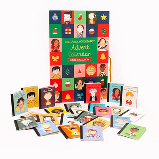 Christmas Book Advent Calendar, 24 Mini Notable People Books for Kids