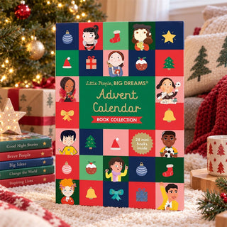 Christmas Book Advent Calendar, 24 Mini Notable People Books for Kids