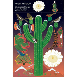 Christmas Cactus Pop & Slot Christmas Advent Calendar Large, 3D Advent Calendar