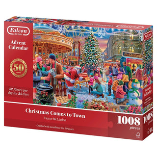 Christmas Comes to Town Jigsaw Christmas Advent Calendar, 1008 Pieces