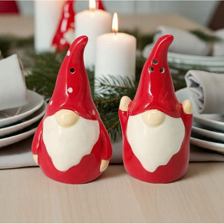 Christmas Gonk Salt and Pepper Shakers | Ceramic Gnome Salt & Pepper Set