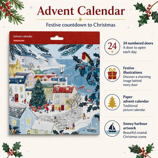 Christmas Harbour, Nautical Traditional Christmas Picture Advent Calendar