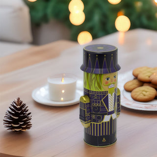 Christmas Nutcracker Cookie & Biscuit Tin | 3D Nutcracker Soldier Storage Tin