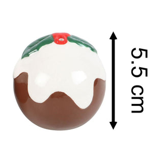 Christmas Pudding Salt & Pepper Shakers | Ceramic Christmas Salt & Pepper Pots
