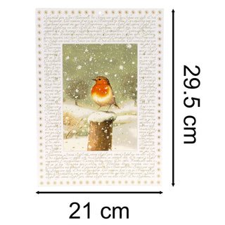 Christmas Robin Advent Calendar | Traditional Winter Scene with 24 Festive Doors