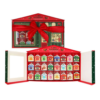 Christmas Tea Advent Calendar with 24 Tea Houses, Storybook Tea Bag Calendar