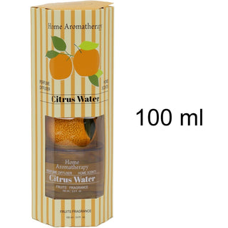 Citrus Water Reed Diffuser | 100ml Glass Oil Diffuser with Ceramic Fruit Topper