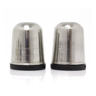 Classic Stainless Steel Salt & Pepper Set | 2 - Piece Retro Salt & Pepper Shakers