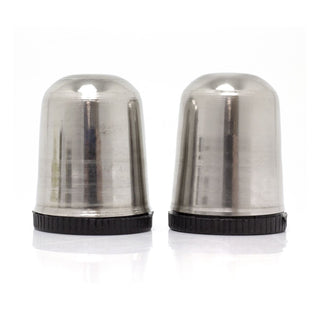 Classic Stainless Steel Salt & Pepper Set | 2 - Piece Retro Salt & Pepper Shakers