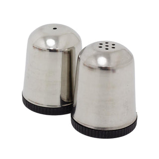 Classic Stainless Steel Salt & Pepper Set | 2 - Piece Retro Salt & Pepper Shakers
