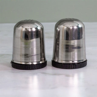 Classic Stainless Steel Salt & Pepper Set | 2 - Piece Retro Salt & Pepper Shakers