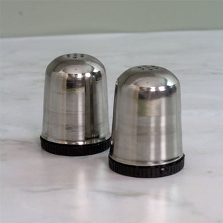Classic Stainless Steel Salt & Pepper Set | 2 - Piece Retro Salt & Pepper Shakers