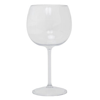 Clear Plastic Gin & Tonic Glass | 21cm Reusable Gin Balloon Cocktail Glass 500ml