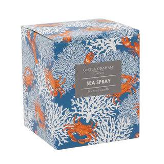 Coral and Shellfish Sea Spray Scented Candle, 9cm Nautical Fragrance Candle