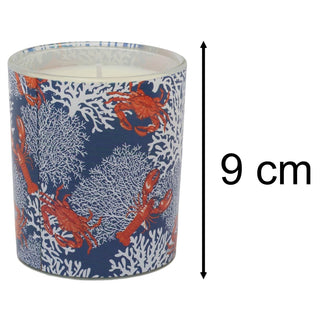 Coral and Shellfish Sea Spray Scented Candle, 9cm Nautical Fragrance Candle