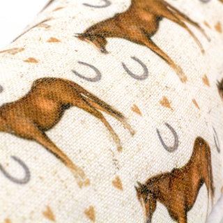 95cm Horse And Horseshoe Fabric Door Draught Excluder | Country Life Draft Excluder Door Cushion | Animal Draught Excluder For Doors Door Draught Cushion