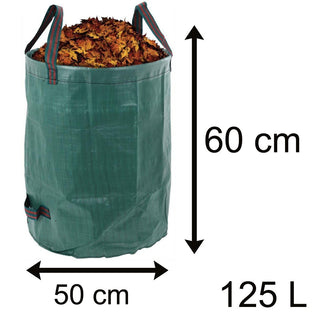 125 Litre Garden Waste Bag | Reusable Bin Garden Rubbish Sack With Handles | Heavy Duty Bag For Garden Waste