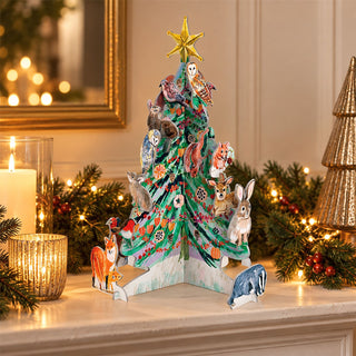 3D Christmas Tree Advent Calendar, Wild Winter's Song Pop & Slot Woodland