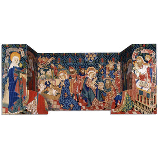 Traditional Nativity Tapestry 3D Christmas Advent Calendar, 24 Doors