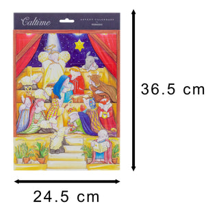 Christmas Advent Calendar Elephant Nativity Play | Cartoon Advent Calendar Traditional Advent Calendar | Picture Advent Calendar Paper Advent Calendar