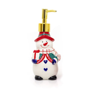 Christmas Character Soap Dispenser | Ceramic Hand Wash Bathroom Soap Dispenser