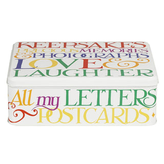 Emma Bridgewater - Rainbow Toast Mementos Extra Large Rectangular Tin Memory Box