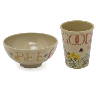 Emma Bridgewater - Bee Good 3 Piece Rice Husk Set | Childrens Dining Picnic Set