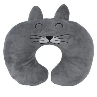 Childrens Neck Pillow Kids Travel Pillow Animal Plush Neck Support Pillow - Cat