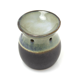 Grey Ombre Glaze Tea Light Essential Oil Burner | Ceramic Wax Melt Burner