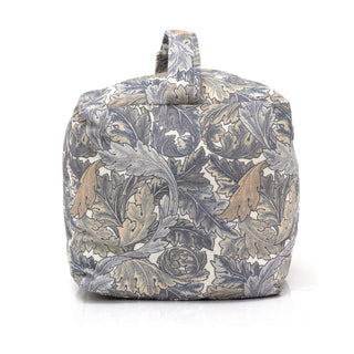 William Morris Acanthus Fabric Cube Doorstop | Botanical Blue Foliage Door Stop