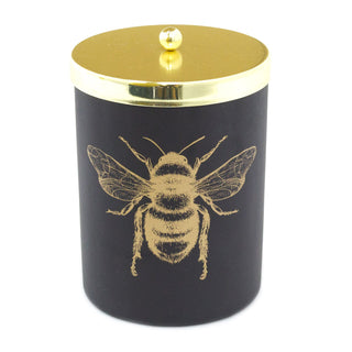 Honey Bee Scented Candle In Glass Pot | Fragranced Candle Holder Aroma Candle And Pot | Bee Candle Holder With Fragrance Candle Bee Decoration