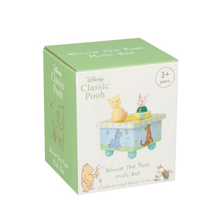 Winnie The Pooh Wooden Music Box Children's Wind Up Bedtime Lullaby Musical Box