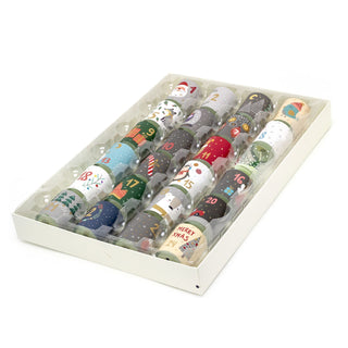Christmas Candle Advent Calendar | Christmas Scented Tealight Candles Advent Calendar | Christmas Advent Tea Light Candle Calendar Gift Set