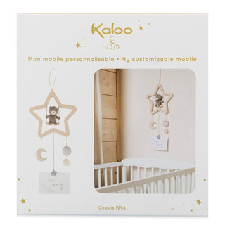 Kaloo Customisable Hanging Teddy Bear Cot Mobile | Personalised Baby Crib Mobile